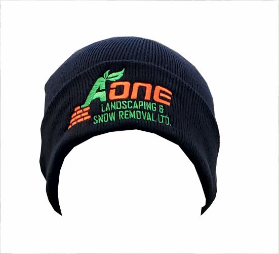 Embroidery on knit toque